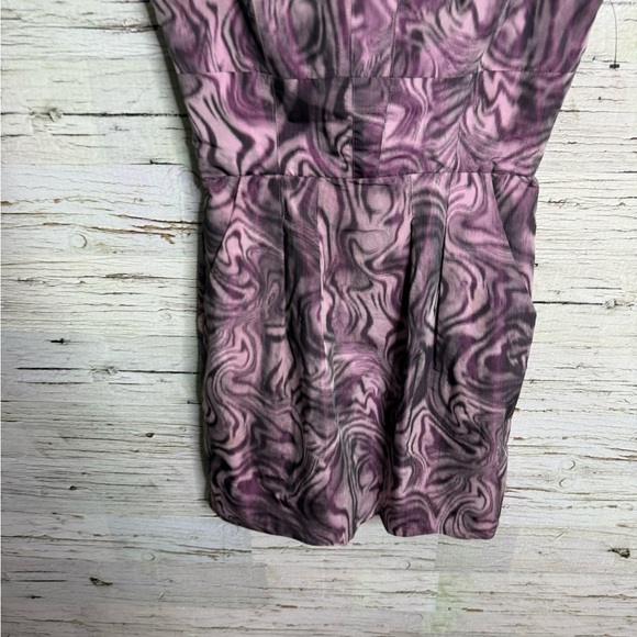 BCBG MAXAZARIA “Martina” purple strapless cocktail Mini Dress size 8 - Picture 2 of 7